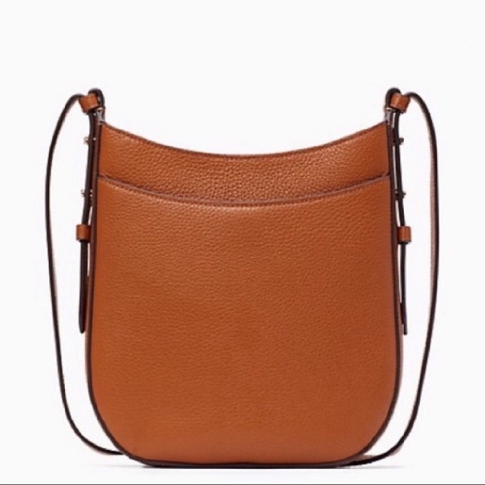 Kate Spade Leila Crossbody Bag Tan Pebbled Leather - Picture 5 of 7